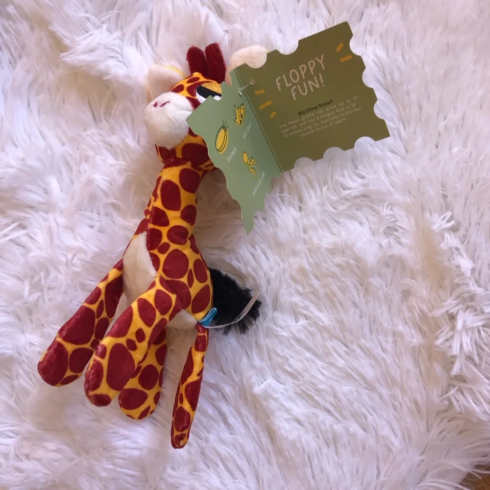 BARKBOX Plush Giraffe & Assorted Dog Toys for Small Dogs